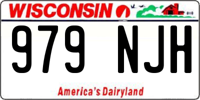 WI license plate 979NJH