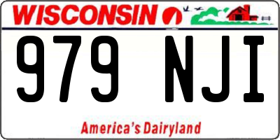 WI license plate 979NJI