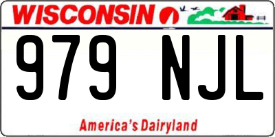 WI license plate 979NJL