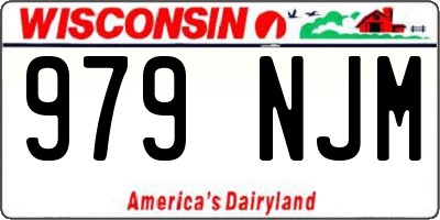 WI license plate 979NJM