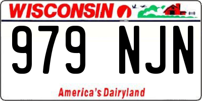 WI license plate 979NJN