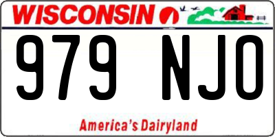 WI license plate 979NJO