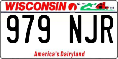 WI license plate 979NJR