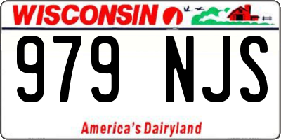 WI license plate 979NJS