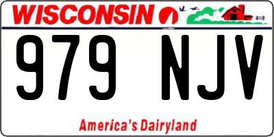 WI license plate 979NJV