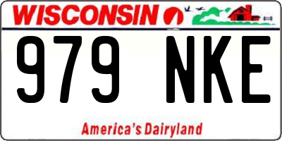 WI license plate 979NKE