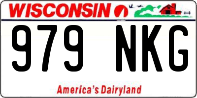 WI license plate 979NKG