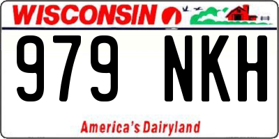WI license plate 979NKH