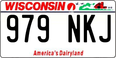 WI license plate 979NKJ