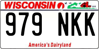 WI license plate 979NKK
