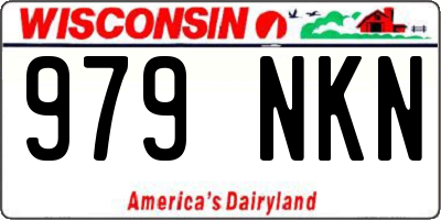 WI license plate 979NKN