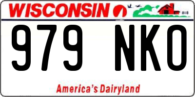 WI license plate 979NKO