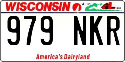 WI license plate 979NKR
