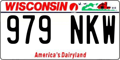 WI license plate 979NKW