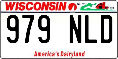 WI license plate 979NLD
