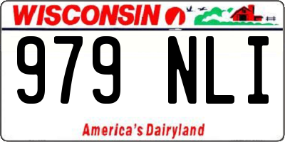 WI license plate 979NLI