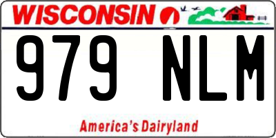 WI license plate 979NLM