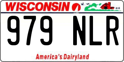WI license plate 979NLR