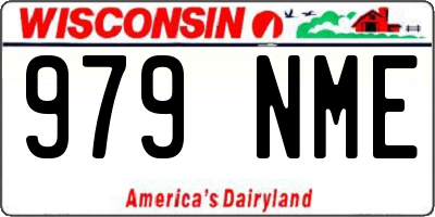 WI license plate 979NME