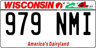 WI license plate 979NMI