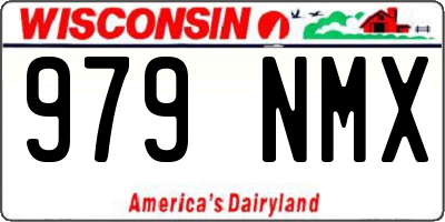 WI license plate 979NMX