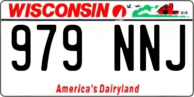 WI license plate 979NNJ