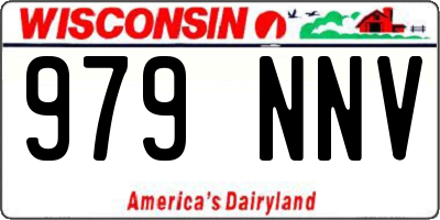 WI license plate 979NNV