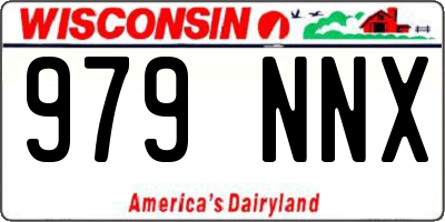 WI license plate 979NNX