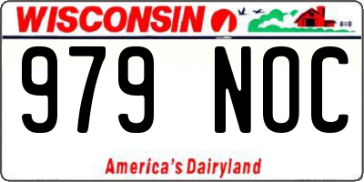 WI license plate 979NOC