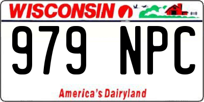 WI license plate 979NPC