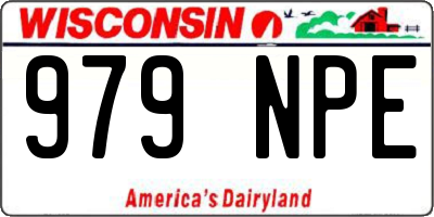 WI license plate 979NPE