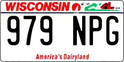 WI license plate 979NPG