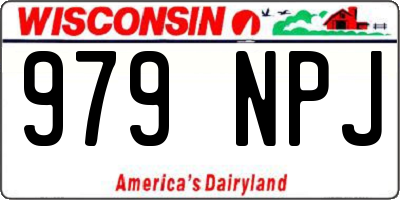 WI license plate 979NPJ