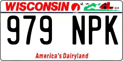 WI license plate 979NPK