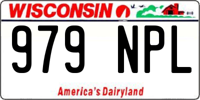 WI license plate 979NPL
