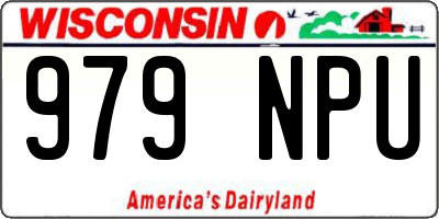 WI license plate 979NPU