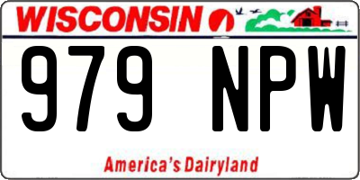 WI license plate 979NPW