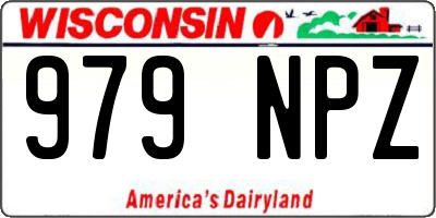 WI license plate 979NPZ
