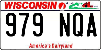 WI license plate 979NQA