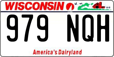 WI license plate 979NQH