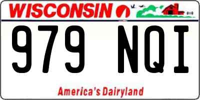 WI license plate 979NQI