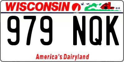 WI license plate 979NQK
