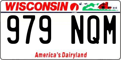 WI license plate 979NQM