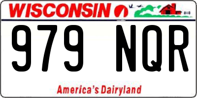 WI license plate 979NQR