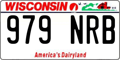 WI license plate 979NRB