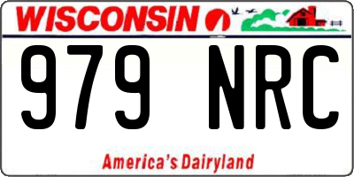 WI license plate 979NRC