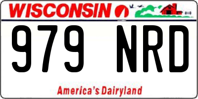 WI license plate 979NRD