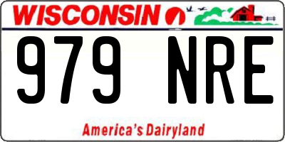 WI license plate 979NRE
