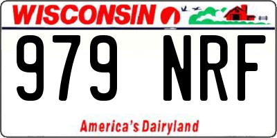 WI license plate 979NRF