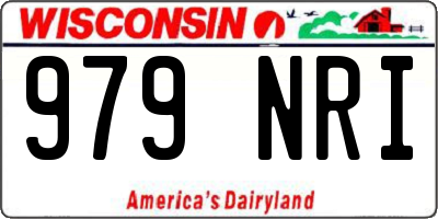 WI license plate 979NRI